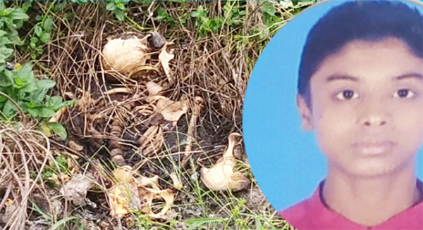 শ্রীপুরে রাস্তার পাশে মিলল নিখোঁজ স্কুলছাত্রের কঙ্কাল