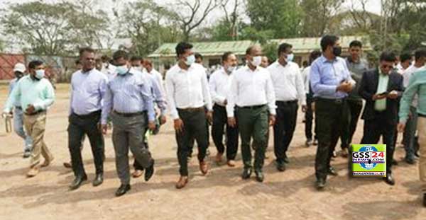 আখাউড়ায় পরিদর্শনে স্থলবন্দর কর্তৃপক্ষের চেয়ারম্যান কেএম তারিকুল ইসলাম