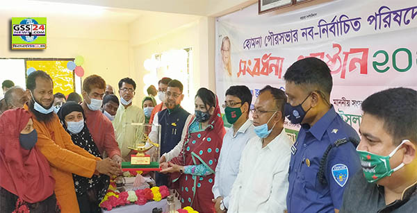 হরতাল দিয়ে উন্নয়নকে বাধাগ্রস্ত করছে হোমনা পৌরসভার নব নির্বাচিত পরিষদের সংবর্ধনায় সেলিমা আহমাদ এমপি