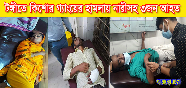 টঙ্গীতে কিশোর গ্যাংয়ের হামলায় নারীসহ ৩জন আহত