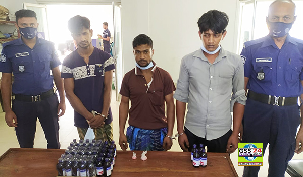 আখাউড়ায় মাদককারবারী ও ওয়ারেন্টের আসামীসহ গ্রেপ্তার ৫