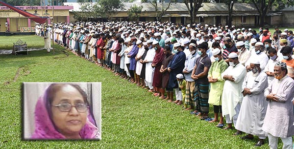গাবতলী উপজেলা চেয়ারম্যান রবিনের শ্বাশুড়ীর দাফন সম্পন্ন : ইউএনও রওনক জাহানের শোক প্রকাশ
