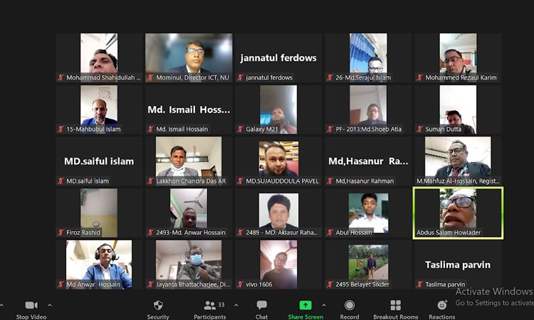 জাতীয় বিশ্ববিদ্যালয়ের কর্মকর্তাদের দক্ষতা বাড়াতে ১৫ দিনের প্রশিক্ষণ কার্যক্রম উদ্বোধন