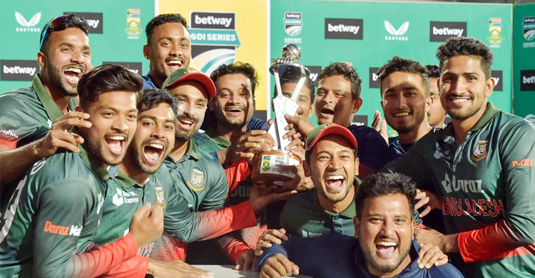 পাকিস্তানকে টপকে ওয়ানডে র‌্যাংকিংয়ে ছয় নম্বরে বাংলাদেশ 