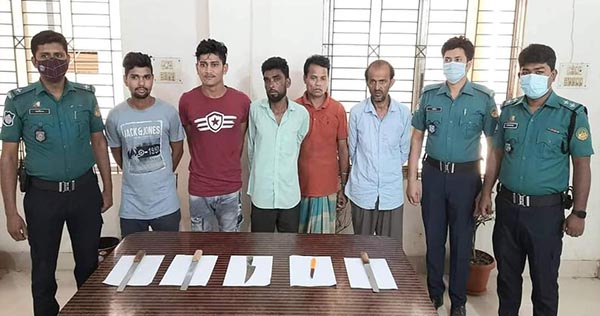 টঙ্গীতে ডাকাতির প্রস্তুতিকালে ৫ ডাকাত গ্রেফতার