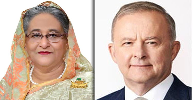অস্ট্রেলিয়ার নতুন প্রধানমন্ত্রীকে শেখ হাসিনার অভিনন্দন