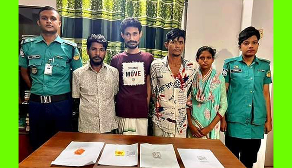 টঙ্গীতে ৫শ’ পিস ইয়াবা ট্যাবলেটসহ চার মাদক ব্যবসায়ী গ্রেফতার