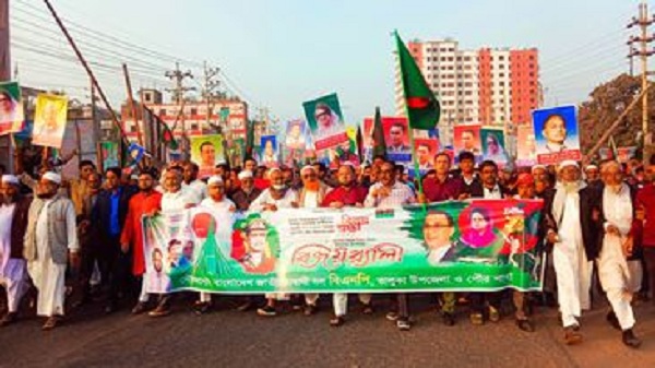 ভালুকায় বিএনপির বিজয় র‌্যালী ও আলোচনা সভা 