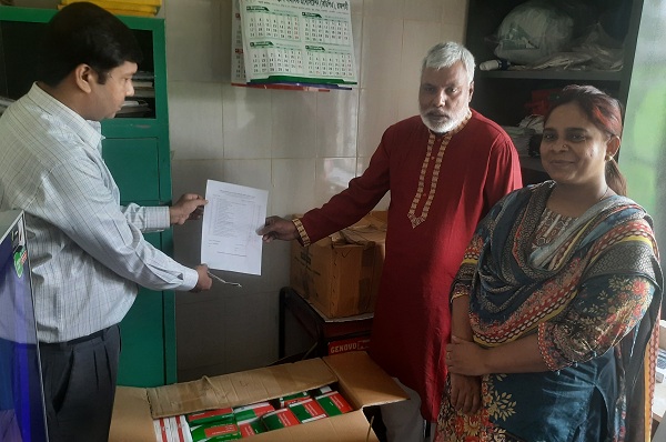 বহুলী ইউনিয়ন মডেল স্বাস্থ্য ও পরিবার কল্যান কেন্দ্রের ডি.ডি.এস.কিট'র মোড়ক উন্মোচন 