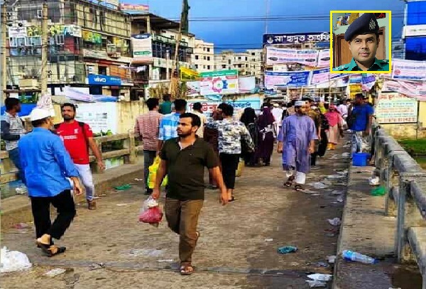 ডেমরা পুলিশ ফাঁড়ি  ইনচার্জ বিল্লাল আজাদের নেতৃত্বে ডেমরায় অবৈধ দোকানপাট উচ্ছেদে পুলিশী অভিযান