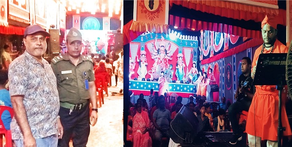 পূজামন্ডপ পরিদর্শনে প্রযুস চেয়ারম্যান শহীদুল ইসলাম চৌধুরী দুলদুল
