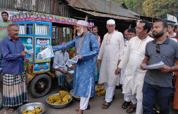 জামালপুর-৩ আসনের জাতীয় পার্টির এমপি প্রার্থী লিপটনের গণ সংযোগ