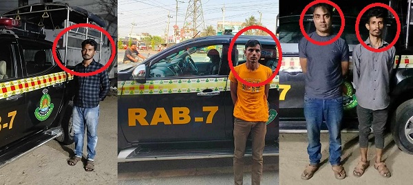 চট্টগ্রাম ও ফেনীতে র‌্যাবের পৃথক তিন অভিযানে গ্রেফতার ৪