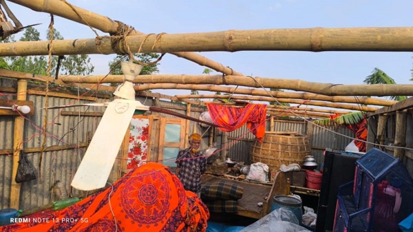 ইসলামপুরে কালবৈশাখী ঝড়ে ঘরবাড়ীসহ ফসলের ব্যাপক ক্ষতি