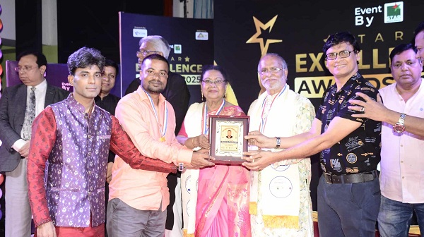 স্টার এক্সিলেন্স অ্যাওয়ার্ড ২০২৫-এ ভূষিত সাংবাদিক চৌধুরী জীবন